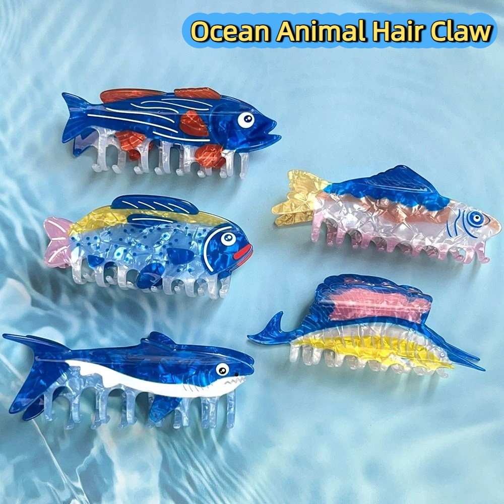 Hairpin Ocean Animal Hair Claw - Lifestyle In Korean recension och pris